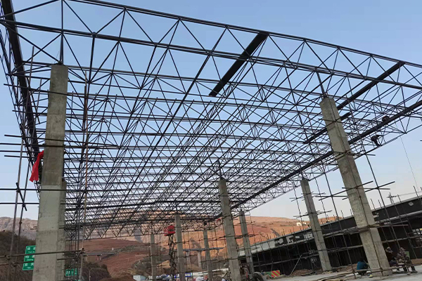 义马钢结构网架图片