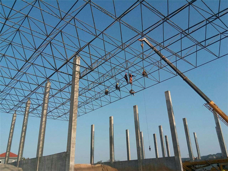 义马加气站钢结构网架案例10